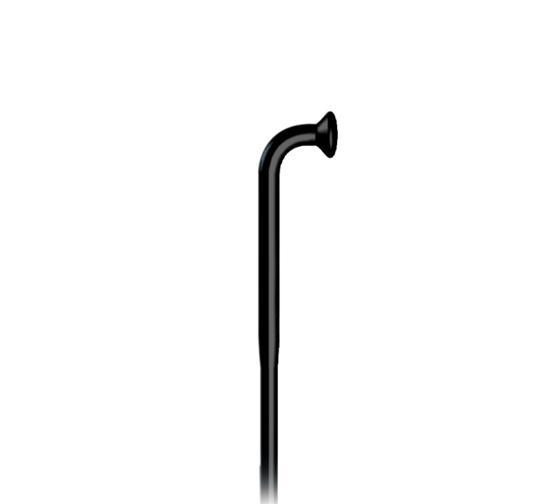 Sapim Race J-Bend Cut/Threaded Black Spoke - 250mm