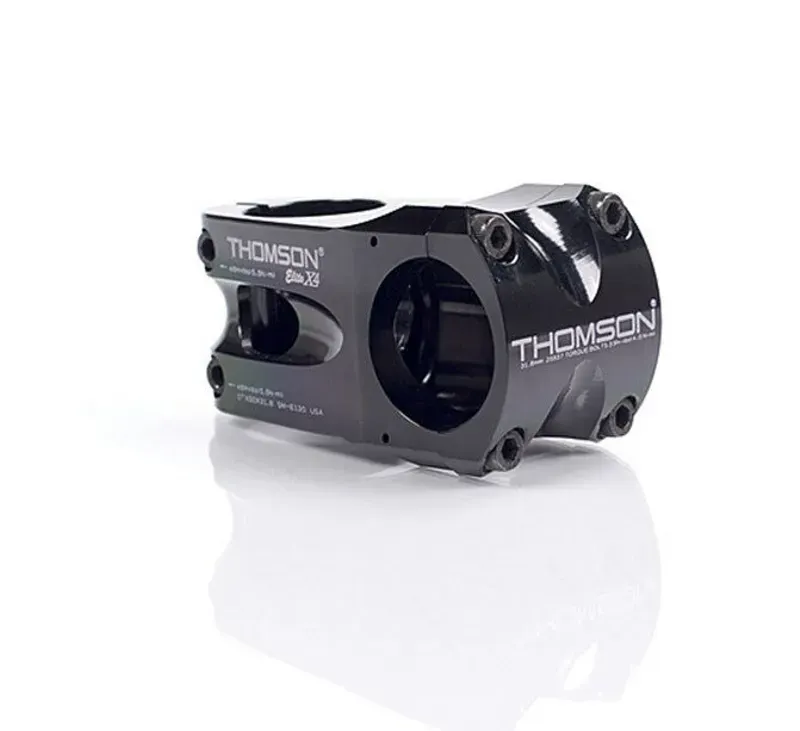 THOMSON elite X4 stem 0° 130mm black Thomson Elite X4 1.5in Stem in Black