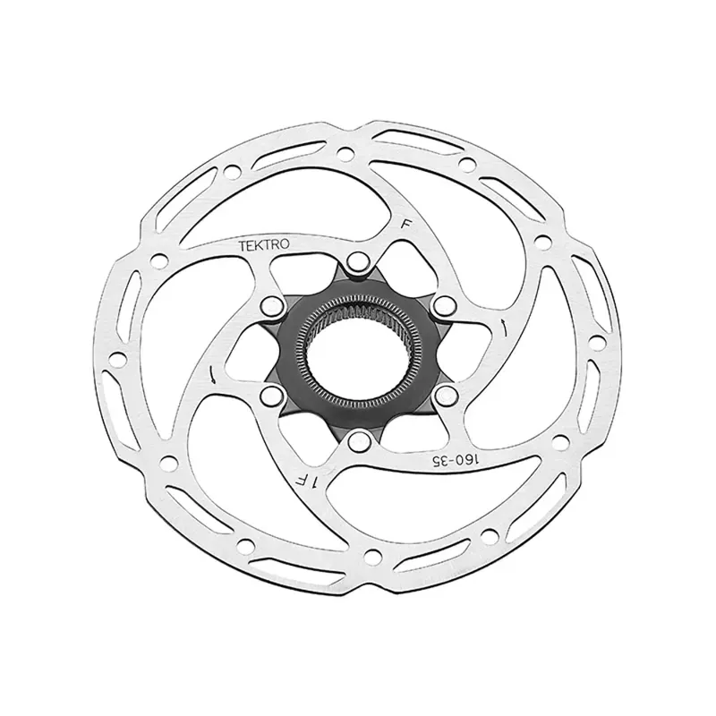 Tektro TR-35 160mm Stainless Steel Disc Brake Rotor in Silver