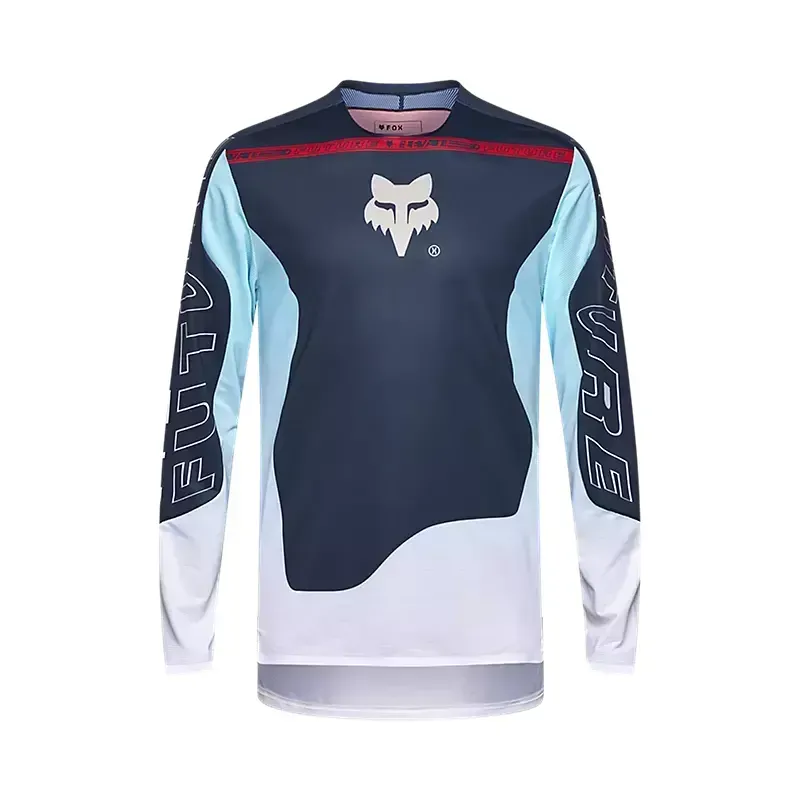 Fox Flexair Elevated Long Sleeve Jersey in Midnight Blue