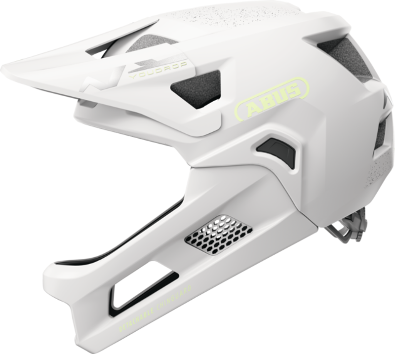 ABUS Kids 48-55cm YouDrop FF MTB Helmet in Lemon White