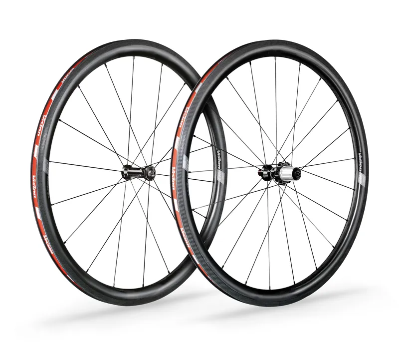 Vision SC 40 Carbon Clincher Road Wheelset in Black