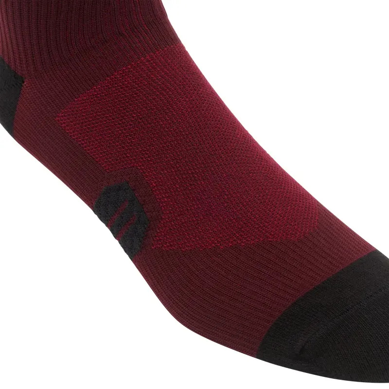 Fox 6in Ranger Sock in Dark Maroon-3
