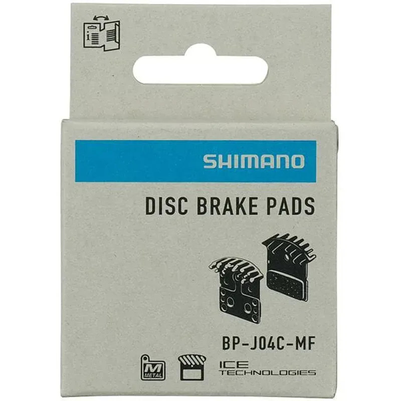 Shimano BRBX J04C Pad and spring + fin Metal Black pair-2