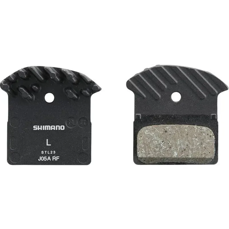 Shimano BRBX J05A Resin Pad Alloy Back W/ Fin Black one size-1