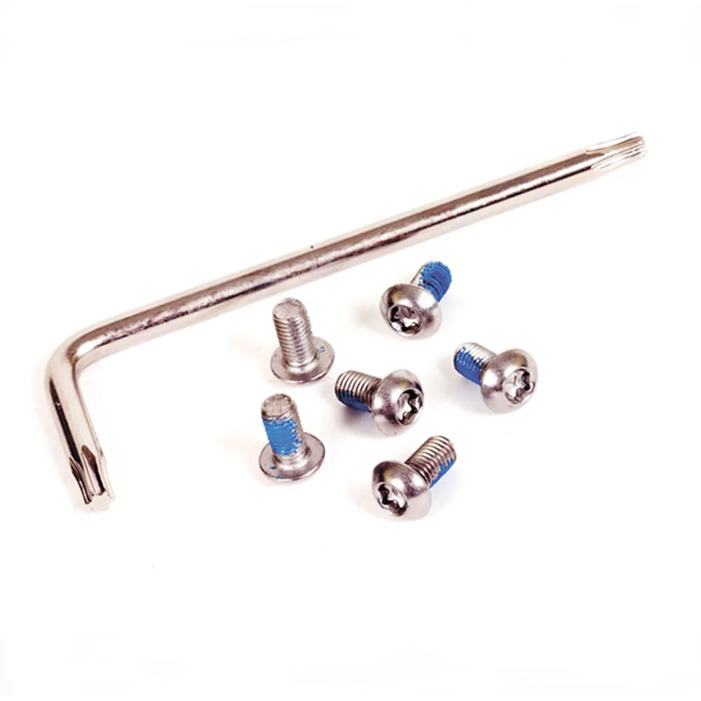 M Part Torx Disc Rotor M5 Stainless Steel Bolts in Silver