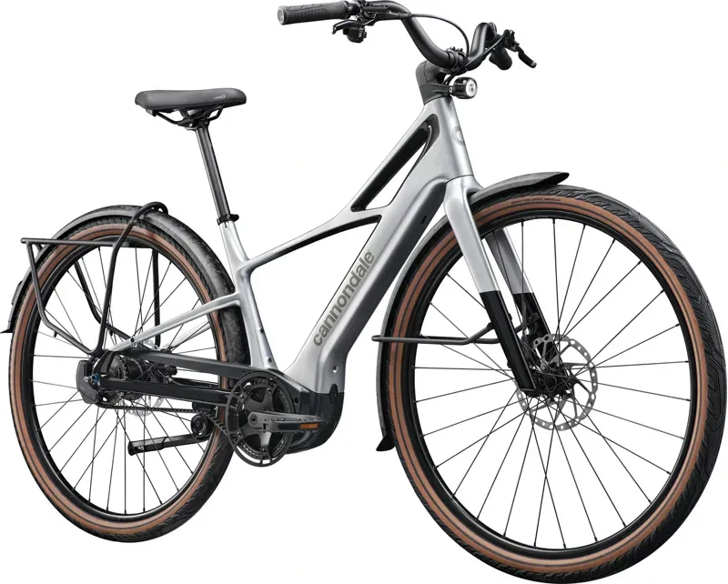 Cannondale FlyingV 1 E-Hybrid Bike in Silver-1