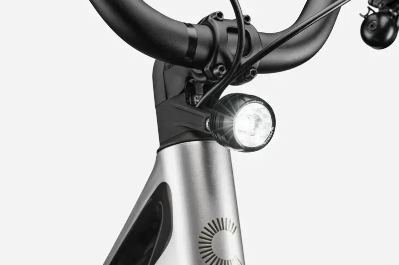 Cannondale FlyingV 1 E-Hybrid Bike in Silver-5