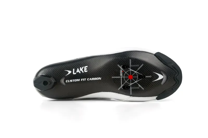 Lake CX400-X Wide Cycling Shoes in White/Black-4