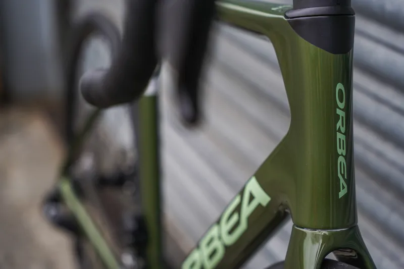 Orbea 2022 Orca M31e Team 57cm Military Green Gloss/Metallic Dark Green Matte-5