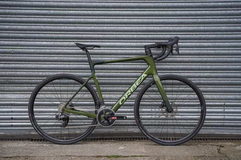 Orbea 2022 Orca M31e Team 57cm Military Green Gloss/Metallic Dark Green Matte-1