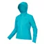 Endura Hummvee Womens Waterproof Hooded Jacket in Blue