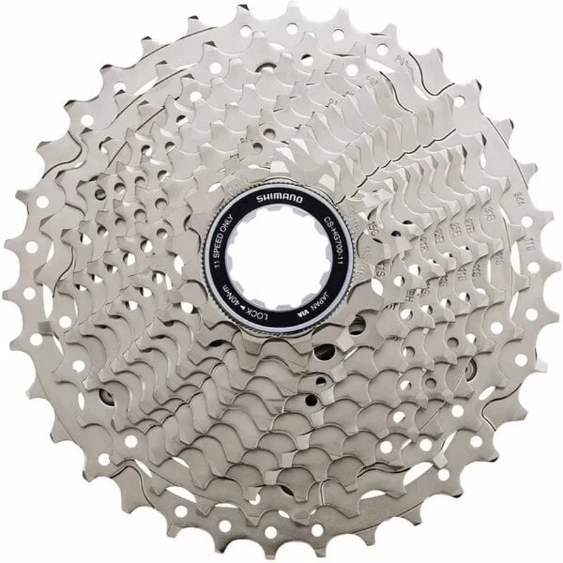 Shimano Cassette HG700 11 Spd 11- 34 Silver 11 - 34 teeth