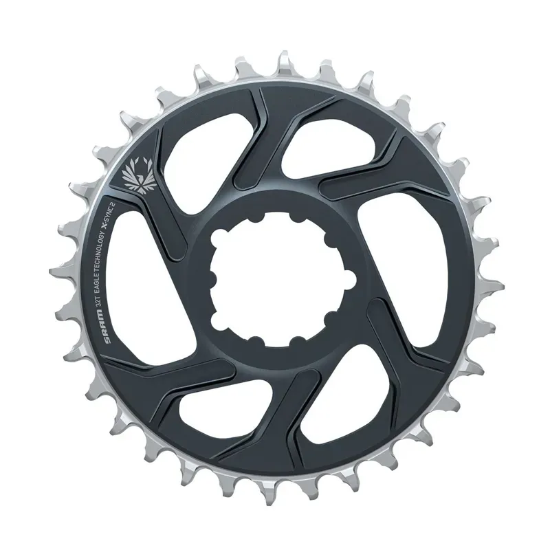 SRAM X-Sync 2 DM 6mm Offset Eagle Chain Ring in Lunar/Polar Grey