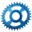 Burgtec Oval Shimano Direct Mount Thick Thin Chainring in Deep Blue