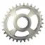 Burgtec Oval Shimano Direct Mount Thick Thin Chainring in Rhodium Silver
