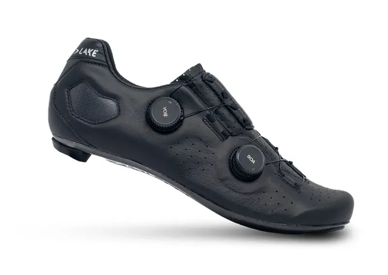Lake CX333-X Wide Road Cycling Shoes in Black/Silver