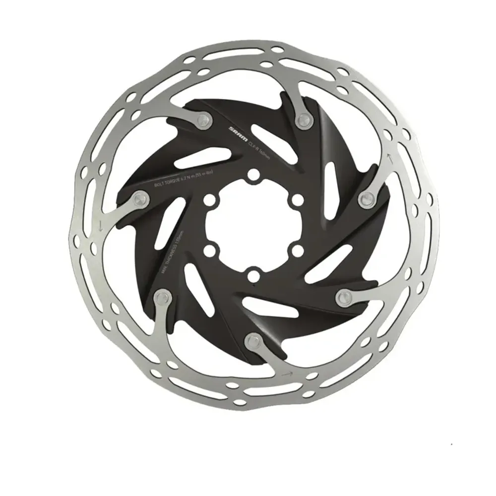 SRAM Centerline X 2-piece Centerlock Rounded Road Rotor in Black