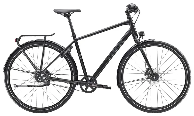 Trek District 4 Equipped Road Bike In Trek Black Satin