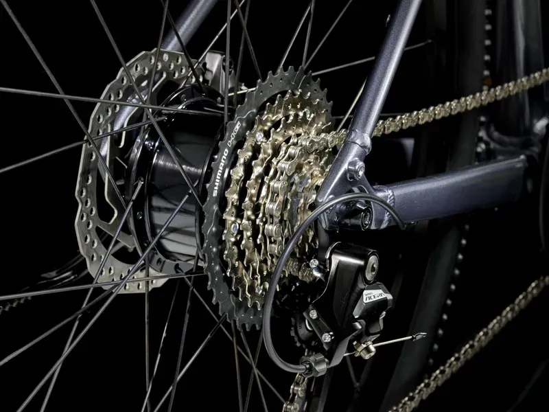 Trek Dual Sport+ 2 Stagger LT e-Hybrid Bike In Galactic Grey-3