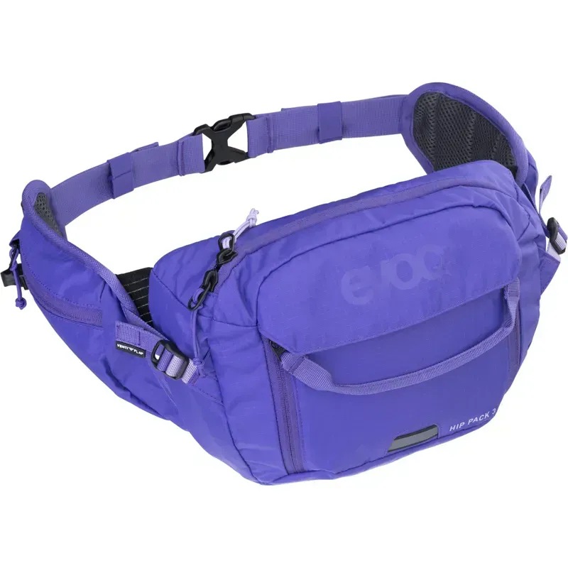 Evoc 3-litre Hip Pack Hydration Pack w/ 1.5-litre Bladder in Violet