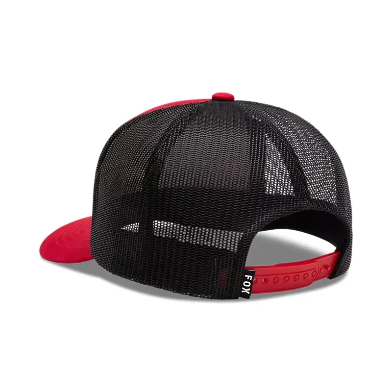 Fox Racewear Mesh Trucker Hat in Flame Red-1