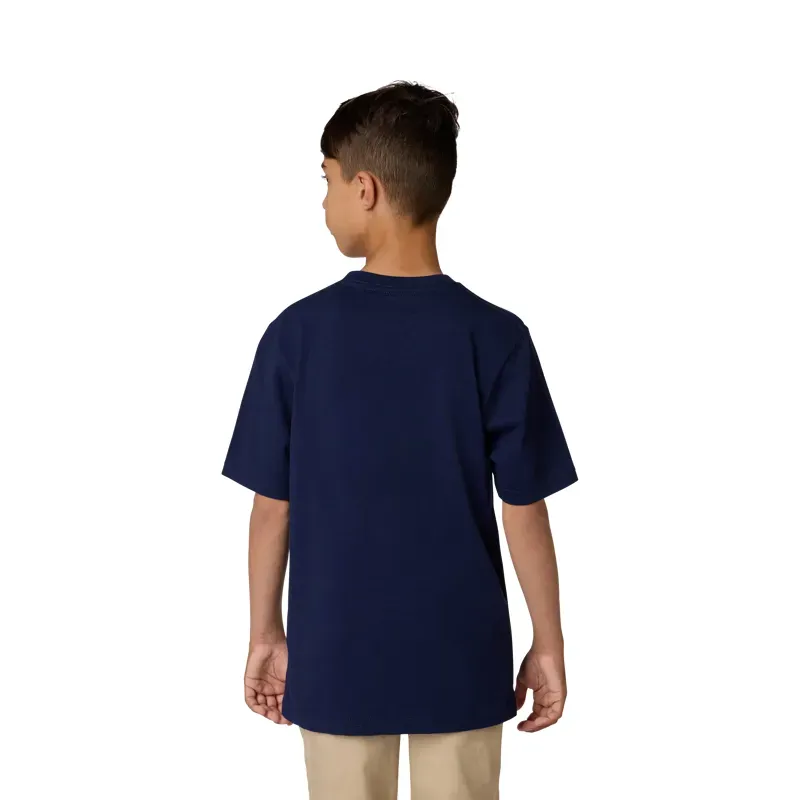 Fox Youth Checker T-Shirt in Navy-4