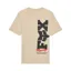 Fox Youth Checker T-Shirt in Tan