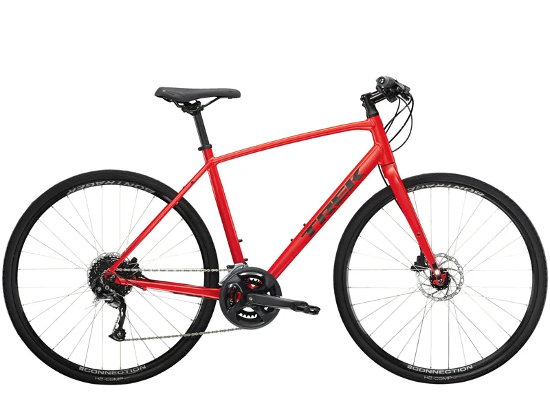 Trek FX 2 Disc Hybrid Bike in Viper Red