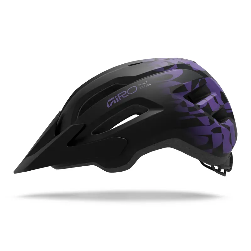 Giro Fixture II Helmet in Matte Black/Purple Rush-1