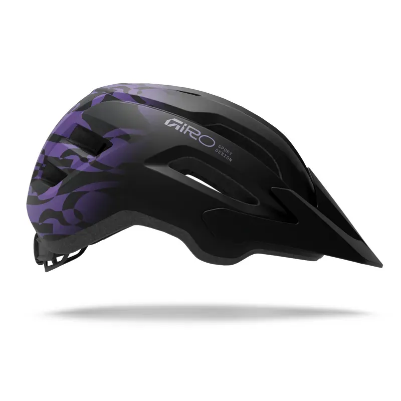 Giro Fixture II Helmet in Matte Black/Purple Rush-2