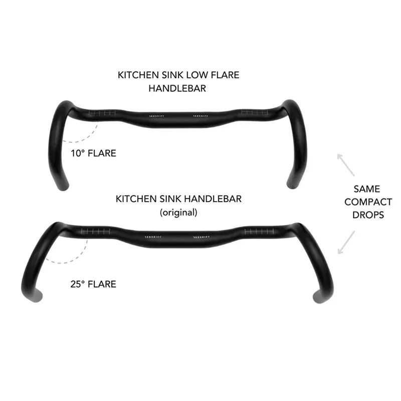 Redshift Kitchen Sink Low Flare Handlebar Black-1