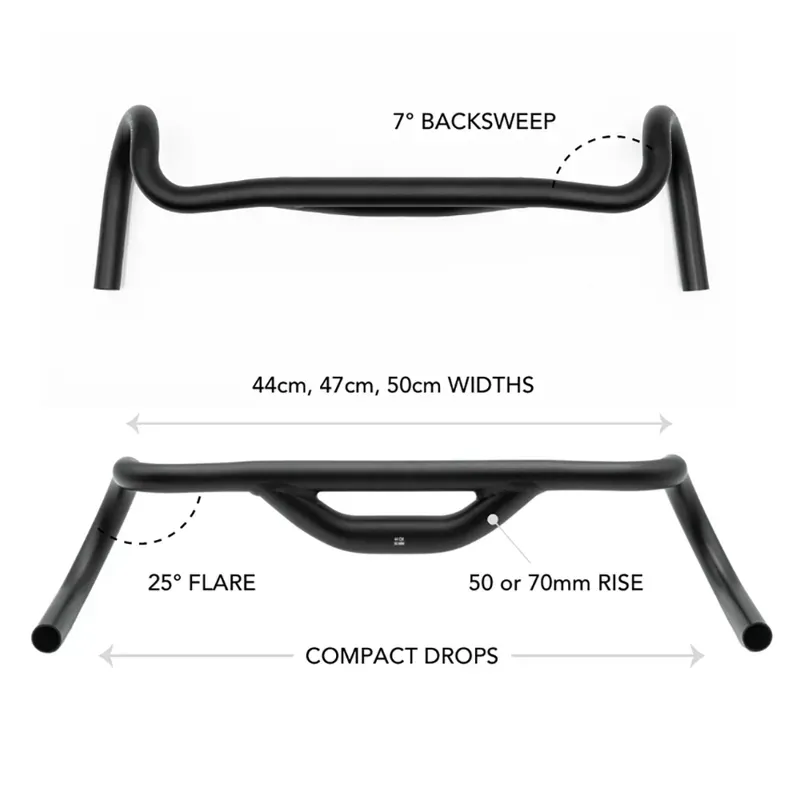 Redshift Top Shelf Handlebar - 50mm Rise Black-1