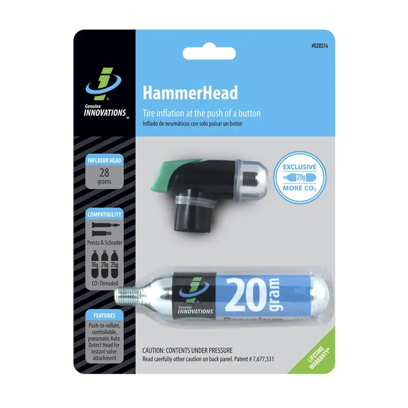 Genuine Innovations Hammerhead CO2 Inflator