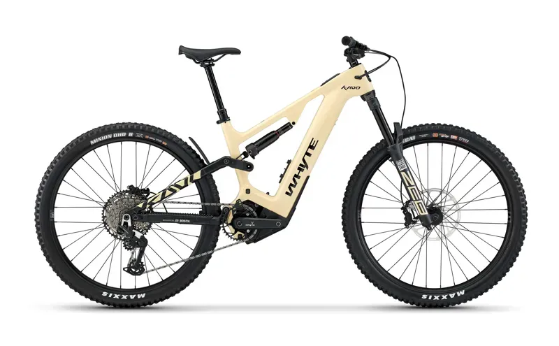 Whyte Kado Electric Mountain Bike in Dune Tan Yellow / Black