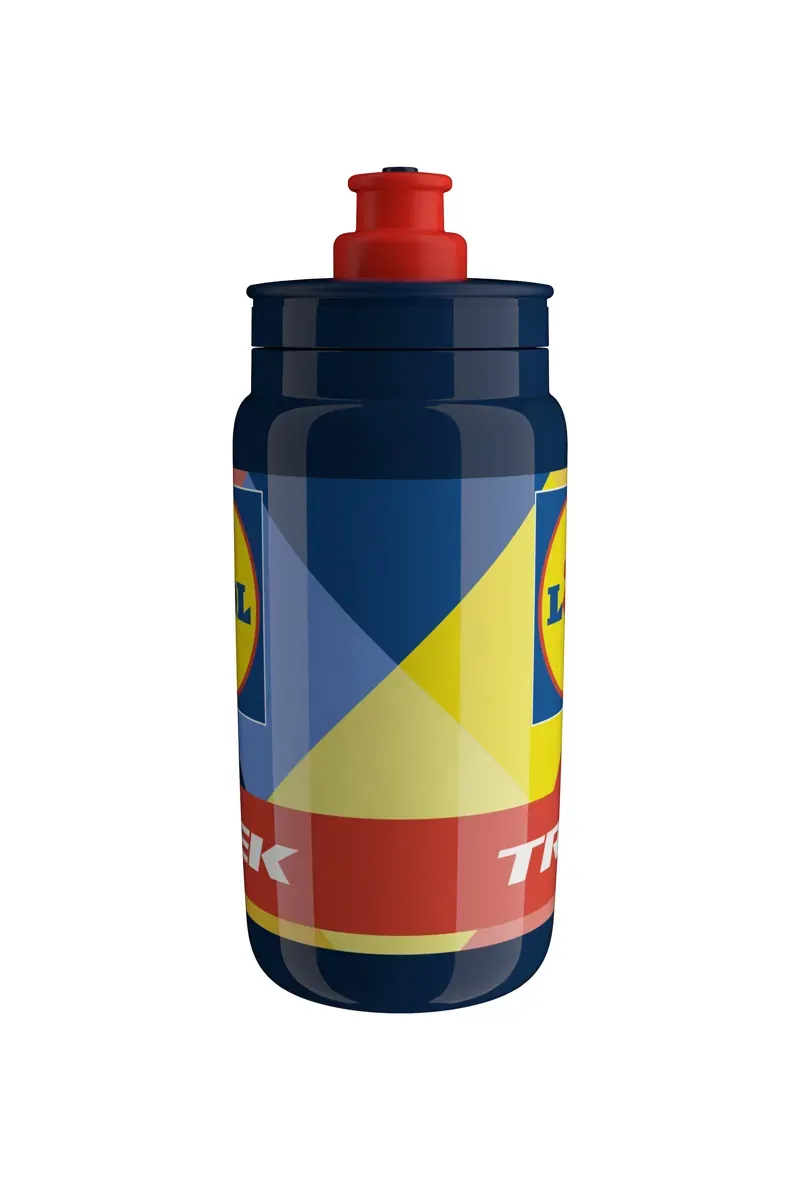 Trek Lidl-Trek Team Elite Water Bottle 550ml in Blue/Yellow-1