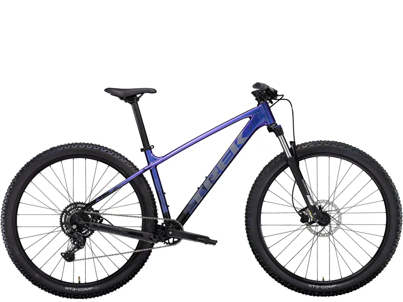 Trek Marlin 5 Gen 3 XC Mountain Bike in Purple Flip To Trek Black Fade
