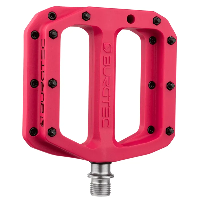 Burgtec MK4 Composite Pedals - Toxic Barbie Pink