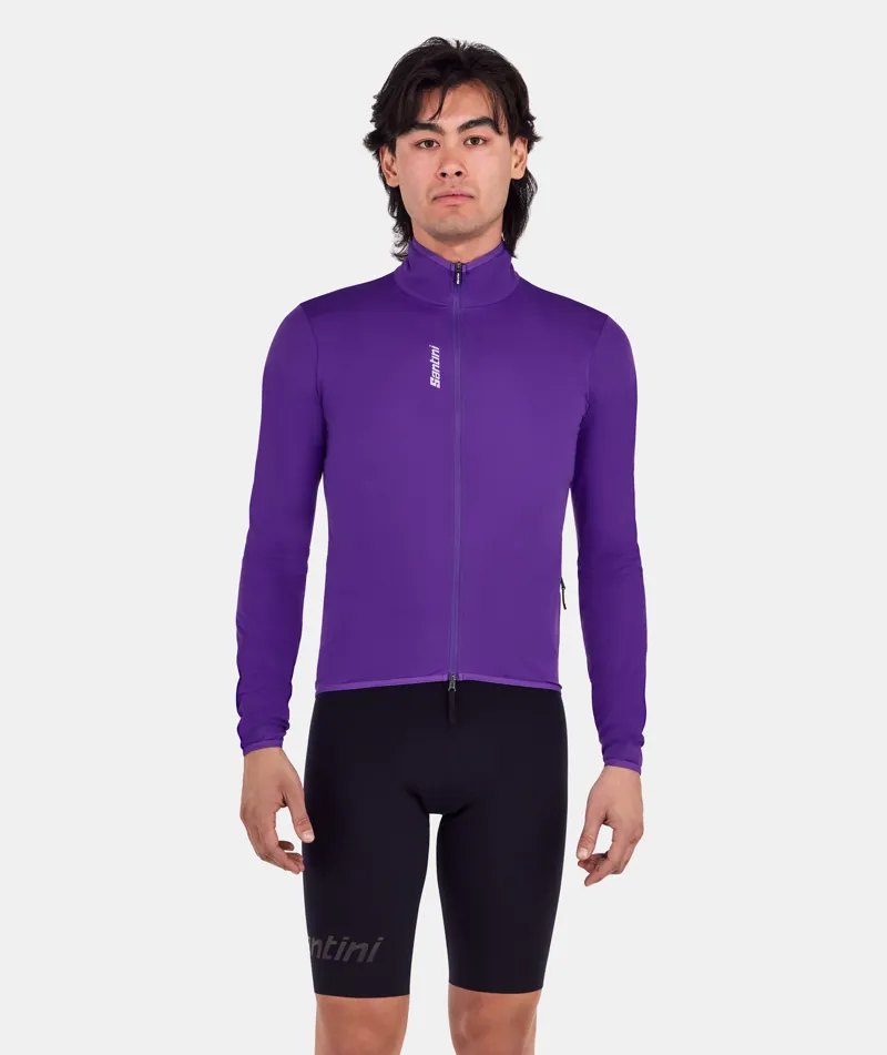 Santini MAGIC - PACKABLE WATERPROOF JACKET UNISEX VIOLA-1