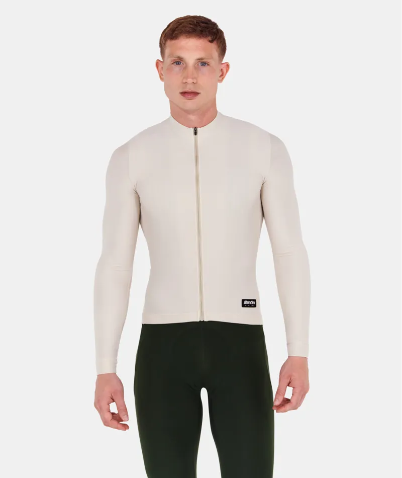 Santini READY TO RIDE  LONG-SLEEVE SUMMER JERSEY UNISEX CAPPUCCINO-1