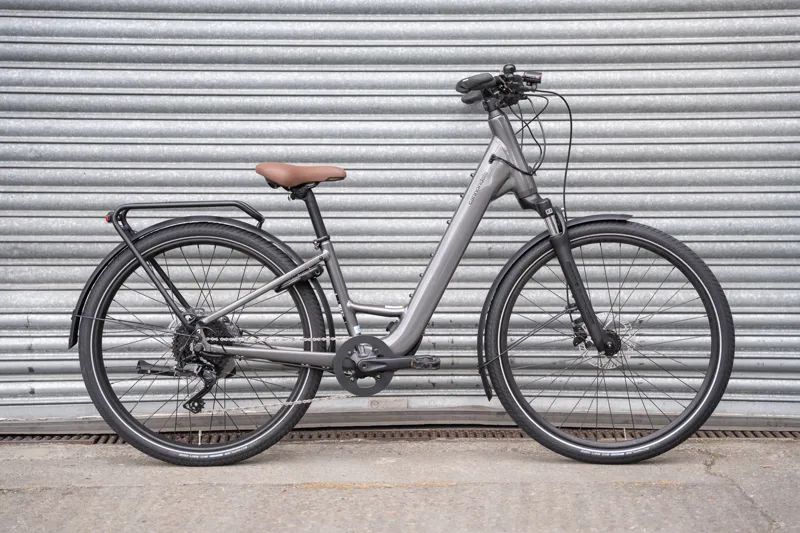 Cannondale Mavaro Neo SL 1 Low StepThru E-Road Bike In Smoke Black-1