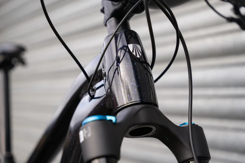 Trek Fuel+ EX 8 Gen 2 E-Mountain Bike in Trek Black/Purple Flip Splatter-8