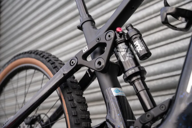 Trek Fuel+ EX 8 Gen 2 E-Mountain Bike in Trek Black/Purple Flip Splatter-12