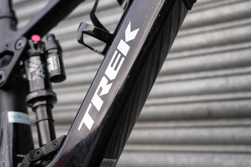 Trek Fuel+ EX 8 Gen 2 E-Mountain Bike in Trek Black/Purple Flip Splatter-13
