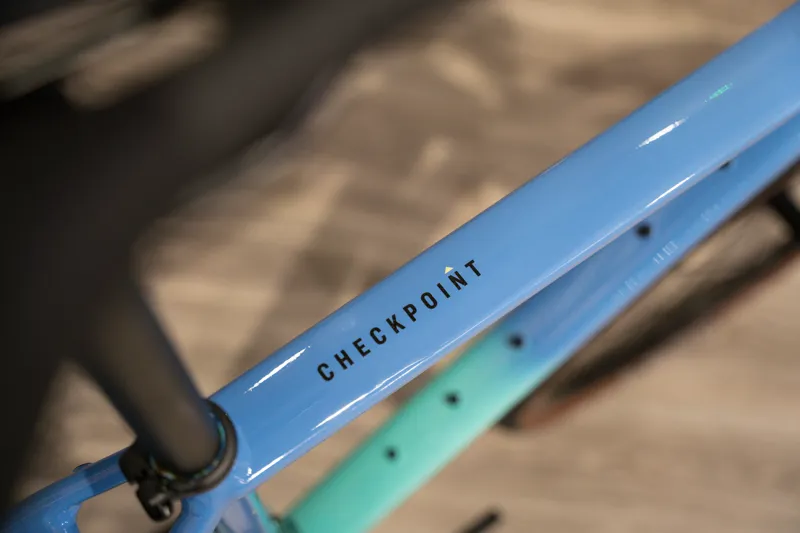 Trek Checkpoint ALR 5 Gen 3 Gravel Bike in Fjord Blue to Miami Green Fade-12