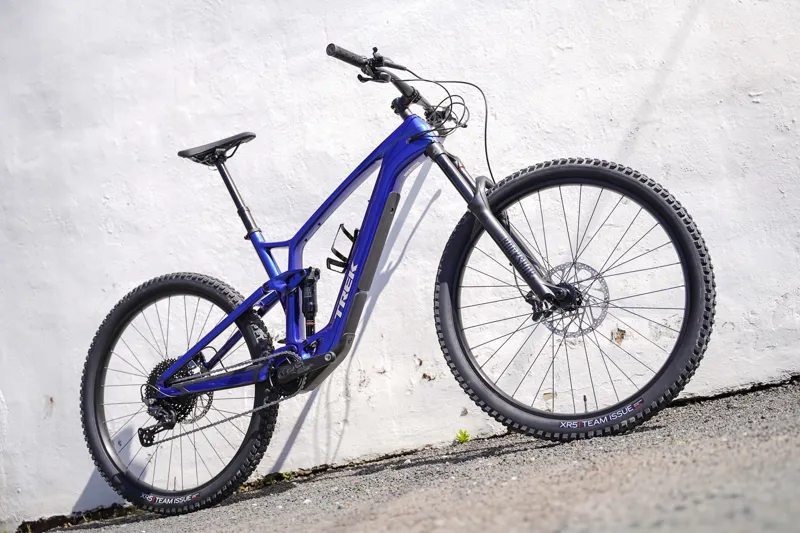 Trek Fuel Exe 9.5 Deore Electric Mountain Bike in Hex Blue-1