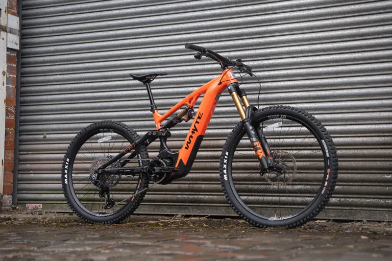 Whyte E-180 Rsx Electric Mountain Bike in Orange-1