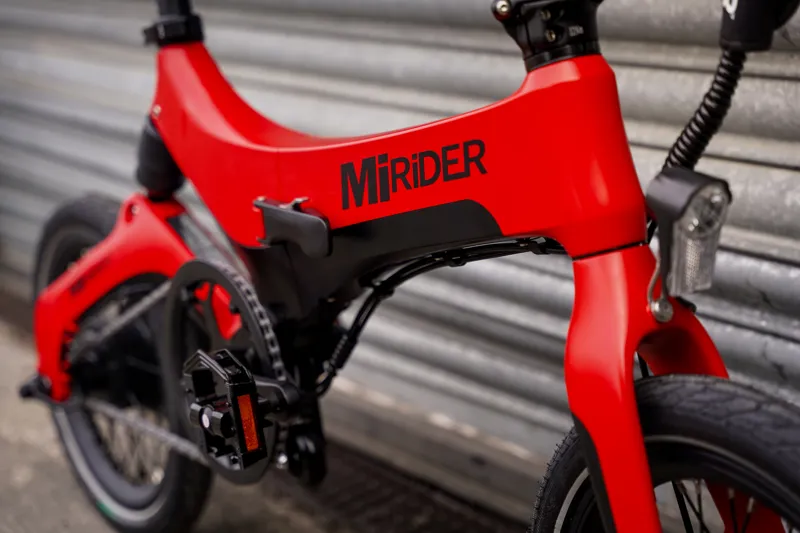 MiRiDER One 16 Folding E-Bike in Eclipse Red-4