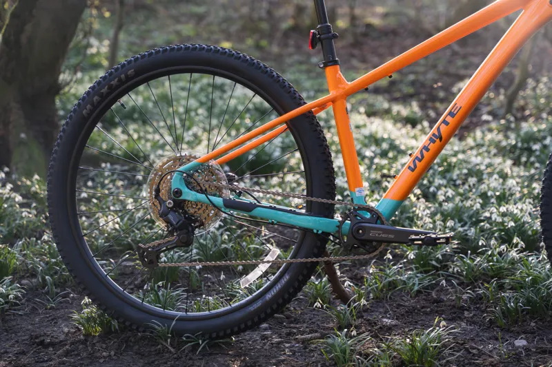 Whyte Secta S Hardtail Mountain Bike in Coral Orange with Turquoise-2