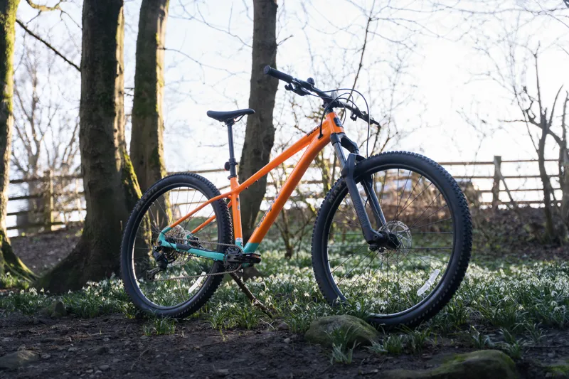 Whyte Secta S Hardtail Mountain Bike in Coral Orange with Turquoise-4